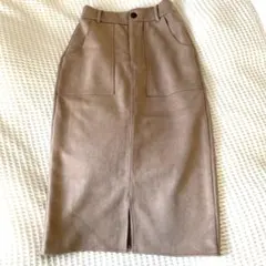 レイカズン　ペンシルスカート　ベージュ