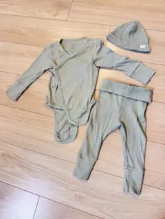 H&M ベビー ロンパース パンツ 帽子 3点セット