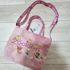 新品 ズートピア トートバッグ ショルダーバッグ ニック ジュディ ピンク