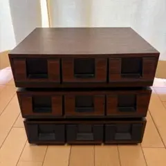 カセットテープ45本と収納ケース 3列 引き出し式 木目調 - メルカリ