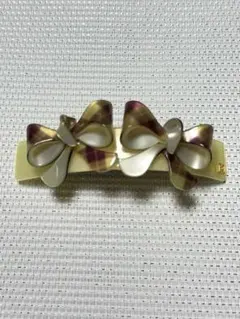 アレクサンドルドゥパリ　リボンデザイン ヘアバレッタ