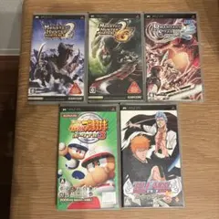 PSP ゲームソフト まとめ売り　BLEACH パワプロ　モンハン　ポータブル