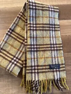 訳あり　Burberry's チェック柄 ラムウールマフラー
