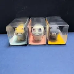 未開封 drug store's ぶたキャラクターソフビ指人形3体セット レトロ