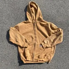 S*T様 Carhartt ブラウン フルジップ パーカー M - メルカリ
