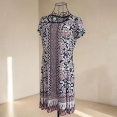 新品近年モデルHIROKO BIS ヒロコビス ワンピース 9 M半袖 ロング 新品近年モデルHIROKO BIS ヒロコビス ワンピース 9 M半袖 ロング