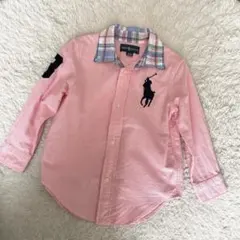 【Ralph Lauren】長袖シャツ　ビッグポニー　キッズ100サイズ