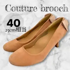 クチュールブローチ バックリボン パンプス 40 ピンクのサムネイル
