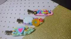 カラフルヘアクリップ3個セット