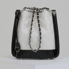 韓国 キルティング ショルダーバッグ チェーンバッグ