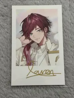 にじさんじ 6周年 チェキ風カード ローレン・イロアス 箔押し サイン