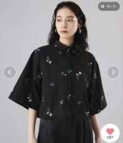 新品　ロウイバイコーナーズ　クロプト丈シャツ