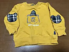 ムージョンジョン　日本製　トレーナー　くま　ワッペン　可愛い　ベビー　90cm