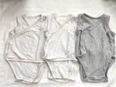 ユニクロ　コットンメッシュボディスーツ　ベビー　60 肌着　ノースリーブ