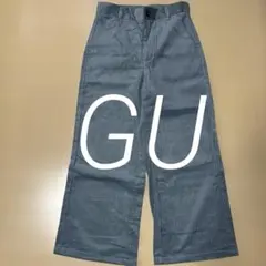 【未使用品】GU コーディロイパンツ　ライトブルー