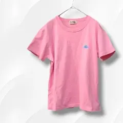 Kappaレディース ピンク Tシャツ クルーネック オミニロゴ 刺繍 L