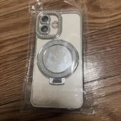 【説明文をお読みください】ホワイト ストーン付き iPhone16ケース