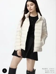 ウルトラライトダウンジャケット Lサイズオフホワイト