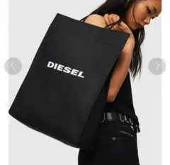 DIESEL トートバッグ ブラック ロゴ入りのサムネイル