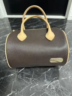 ブラウンミニボストンバッグ
