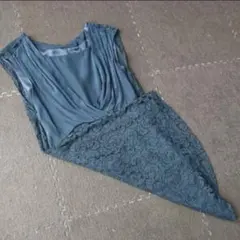 【ships little black】ネイビー レース ワンピース