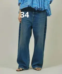 ＜&RC＞ ワイドルーズデニムパンツ Curensology カレンソロジー34のサムネイル