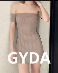 GYDA オフショルタイトニットワンピース