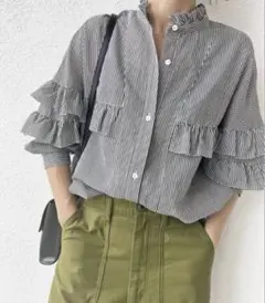 2025年最新】spick & span コットンシルクフリルブラウスの人気