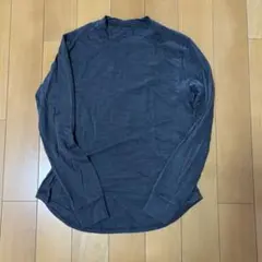 UNIQLOマメクロゴウチヒートテックウールブレンドクルーネックTダークグレー