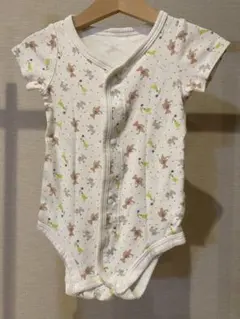 コンビミニ⭐︎動物柄半袖シャツ肌着(半袖ボディスーツ/前開きロンパース)⭐︎80cm