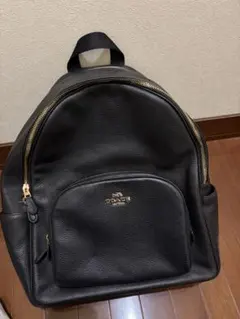 COACH 黒 レザー リュック