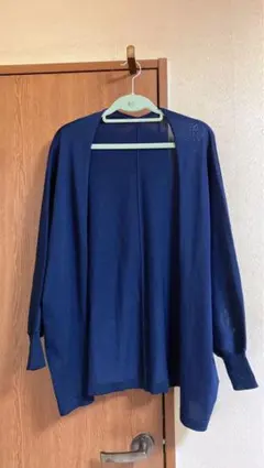 rienda ネイビー ブラック系 カーディガン 長め 春夏○