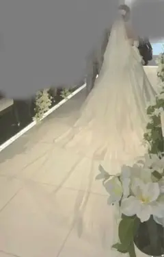 Cherie CVT-01 ow 80+300 ロングベール 結婚式