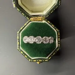 u*5様 【最終値下げ】ダイヤリング　モアサナイト　サイズ調節可　新品未使用　0