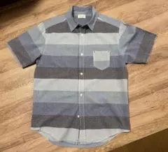 GLOBAL WORK ストライプ 半袖シャツ M
