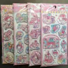 マイメロディ　ウォーターシール　水シール4枚セット【海外正規品・ライセンス商品】