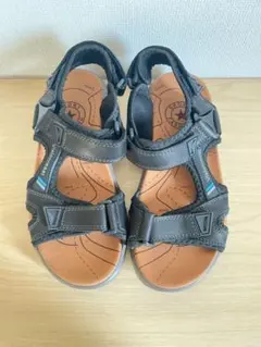 サンダル❤️25.0　メンズ　ブラック　本革　ウォーキング　軽量　エアー