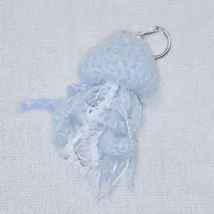 ハンドメイド　ぷかぷか　ミニクラゲ　キーホルダー