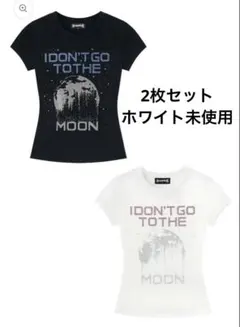 SupplieR サプライヤー 重盛さと美 Moon ラインストーンTシャツ S