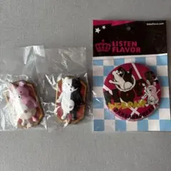 モノクマ　モノミ　リッスンフレーバー缶バッジなど