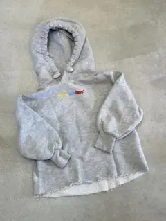 zara グレー フード付き スウェットパーカー 116センチ