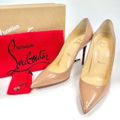 【未使用級】クリスチャンルブタン　kate ヒールパンプス　100PATENT