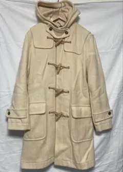 英国製 参価約9万【アーノルドブルック】アイボリーダッフルコート スリムフィット