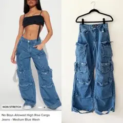Fashion nova カーゴデニム