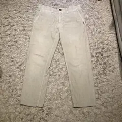 インコテックス　グレージュ　ユーズド加工5ポケットコーデュロイパンツ　31