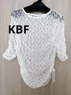 未使用タグ付　KBF ハーフスリーブドレープレースTEEのサムネイル