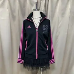 adidas トラックジャケット ジャージ デカロゴ　フェアリーグランジ　y2k