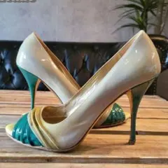 4900□パンプス miumiu ミュウミュウ 23.0cmch07ill