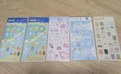 シール　5点セット　まとめ売り ぷくっとシール
