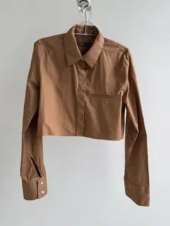 ZARA クロップドシャツ